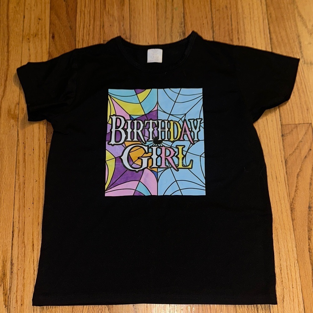 Wednesday Addams inspired Birthday Girl Kids T-Shirt